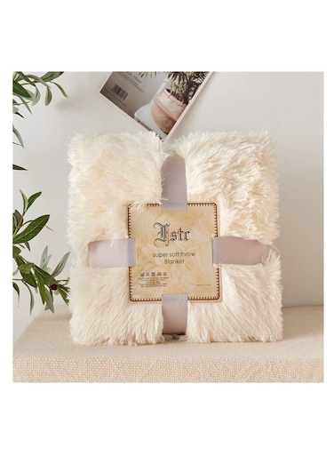 Fluffy Faux Fur Bedspread Blankets for Sofa Beds Shaggy Sofa Throw Blanket Sofa Soft Plush Bed Covers Baby Blanket 160x130cm