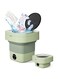Portable Washing Machine, 9L Mini Laundry Washer with 3 Modes Cleaning for Underwear, Baby Clothes, Sock, Small Delicates. Foldable Washer and Dryer Combo for Apartment, Home, Hotel, Camping,RV(Green)