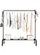 Simple Clothes Drying Rack Floor Metal Shoe Rack Hanger Indoor Bedroom Storage Rack Multi-functional Hanger Black 152x156x45 cm