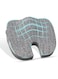 Memory Foam Coccyx Seat Cushion for Tailbone Pain Relief Sciatica, Lower Back &amp; Hip Support Orthopedic Chair Cushion, 18 x 14 x 3 Inch, Black Melange
