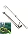 LOVEQIZI Aluminum Alloy Foldable Professional Standard Snake Tong Reptile Grabber Heavy Duty Rattle Snake Catcher Wide Jaw Handling Tool with Lock Non-Slip Handle,120CM