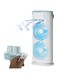 Portable AIR Conditioner With 2 FAN, Mini Air Cooler, Spray FAN Portable Humidifier Double Fan Air Conditioner, 300ml Mini Evaporation Cooler, USB Personal Conditioner With LED Lights, AC Cooling Doub