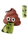 1pcs Funny Dog Poop Bag Holder for leash Durable Dog Poop Bag Dispenser for Dog Waste Bags Includes 1 Roll 15 Bags
