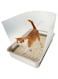 AAiphuwew 3 Pcs Connectable Cat Litter Box Pee Shields High Side Easy Cleaning Anti-Splashing Litter Pan Shield - Litter Box Not Included