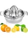 Tazweeq 1 Pack Citrus Lemon Orange Grapefruit Juicer Manual Squeezer 304 Stainless Steel Robust Hand Juicer Reamer Rotation Press, Dishwasher Safe, Easy to Clean, Heavy Duty