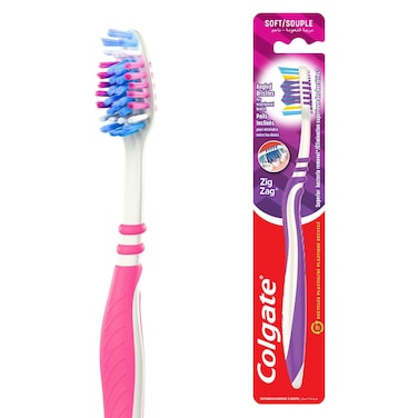 Colgate Zig Zag Deep Clean Flexible Soft Toothbrush With Tongue Cleaner 1 PCS