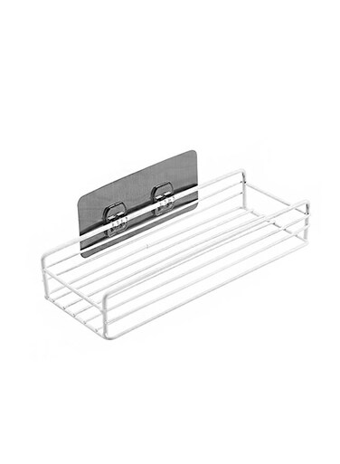 Wire Wall Mounted Spice Rack White 5.50x11x0.276cm