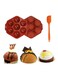 2 Pack Hot Chocolate Bomb Molds Semi Sphere 6 Holes Silicone Mold for Baking Cake DIY, Candy, Pudding, Jelly Moulds multicolour