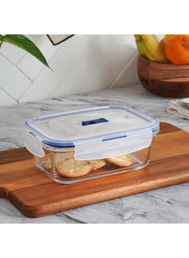 PURE-BOX FLAT RIM CLEAR/BLUE 82CL Transparent