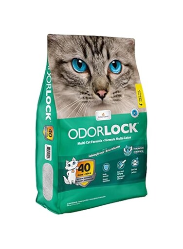 Intersand OdourLock CALMING BREEZE Ultra premium clumping cat litter 6Kg, Multi Cat formula,Blocks ammonia, 99.9% Dust free ,No Tracking,Canada, 40days No Odor Guarantee,Long Lasting,Vet Approved