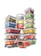 Arabest 16-Piece Food Storage Container Set with Easy Snap Lids Airtight Plastic Food Containers for Pantry and Kitchen Organization - For Meal Prep, Household Essentials and Leftovers