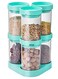 Spice Jars Condiments Organizer Storage Jars Bottle Airtight Containers, Rotating Base Spice Jars Set 6pcs/Set