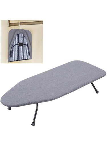 XIUWOO Ironing Broad，Mini Folding Ironing Broad，Portable Tabletop Ironing Board, Non Slip Feet Space Saving Foldable Ironing Board, Small Iron Board for Household Sewing，Laundry Room