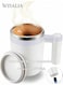 Self Stirring Mug, Rechargeable &amp; Waterproof Automatic Mixing Cup for Coffee, Milk, Protein Shakes, Ideal for Office, Travel, Kitchen - 14oz, White