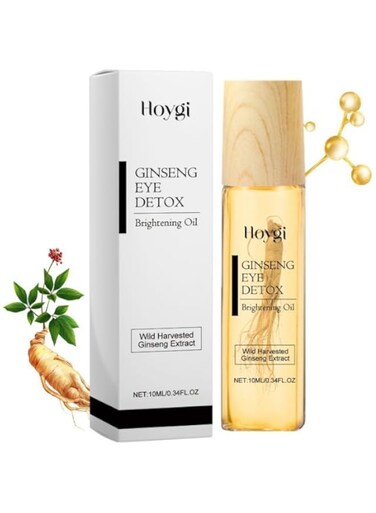 NALACAL Ginseng Eye Essential Oil - Eye Serum - Ginseng Serum - Panax Ginseng Root Extract - Tighten the Loose Skin Around the Eyes - Reduce the Fine Lines and Wrinkles Around the Eyes