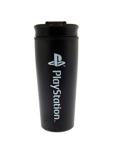 Pyramid International MTM25993 Playstation (Onyx) Metal Travel Mug, 16 oz, Black