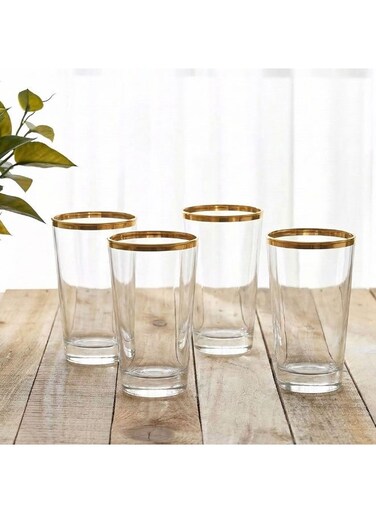 HOME Rakle Tumbler Glass Set 4Pc 300ml Drinking Glasses