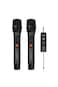 Soundtec Duo Mic Aluminum Rechargeable Wireless Microphone with Digital Display