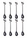 PCS Black Coffee Spoons Stainless Steel Ice Cream Spoons 4.7 inch Tea Demitasse Stirring Spoon Smooth Edges Safe for Dessert Family Parties Pack