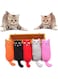ORiTi 5pcs Cat Catnip Toys Cat Chew Toys Soft Cat Toys Set Cute Cartoon Animal Toy Funny Toy for Teeth Cleaning Playing Chewing Grinding Claw, Catnip Filled Toys Cat Toy for Cat Kitten Kitty