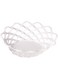Home Plastic Bread Oval Basket, Storage (White)