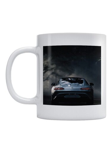Mercedes Benz Amg Printed Mug White/Black/Blue