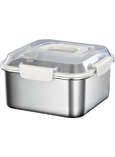 304 Stainless Steel Food Storage Containers Box with Handle Lunch Box Leak Proof &amp; Airtight Lids Bento Box Oven Freezer Dishwasher Safe