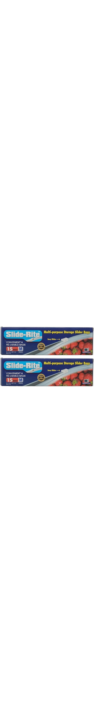 AANIJ Slide-Rite Plastic Multi-Purpose Storage Slider Bag, 30 Piece, 500 ml, Clear, Set of 2