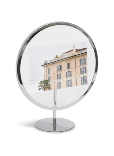 Umbra Infinity Picture Frame, Unique Circular Photo Frame For Desk or Wall,5x7 Inch
