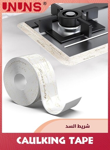 Caulking Tape,Self Adhesive Caulk Tape For Toilet,Waterproof Caulk Strip Sealing Strips Tape For Bathroom Bathtub Kitchen Shower Sealer,38mmx3.2m