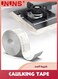 Caulking Tape,Self Adhesive Caulk Tape For Toilet,Waterproof Caulk Strip Sealing Strips Tape For Bathroom Bathtub Kitchen Shower Sealer,38mmx3.2m
