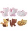 Cat Shape Cookie Cutters Set - Plastic Animal Biscuit Cutters for Baking, Fondant Cake Decorating Tools, Perfect for Cat Lovers