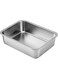 Stainless Steel Litter Box for Cat and Rabbit Odor Control Non Stick Smooth Surface Easy to Clean Never Bend Rust Proof Sliver