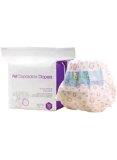 ELITEUSNOW Leak-Proof Dog Diapers for Female Pets - Comfortable Non-Woven Fabric, Absorbent Physiological Pants for Incontinence and Training