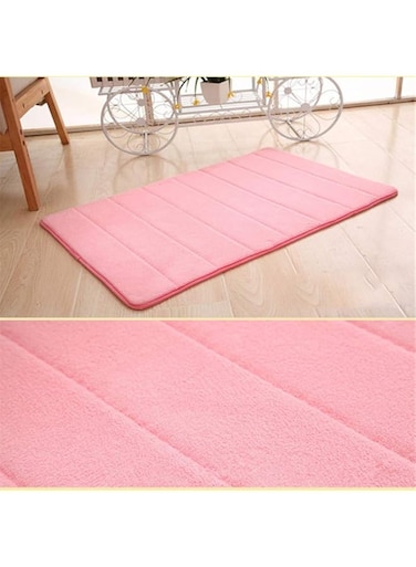 XJZM Non-slip Bathroom Carpet, Machine Washable Bathroom Mat Soft and Comfortable Bathroom Carpet Non-slip Absorbent Washable Bathroom Mat (pink,50 * 80cm)