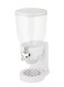 White Cereal Dispenser Dry Food countertop Kitchen Tools Storage Container, Dry Food Dispenser