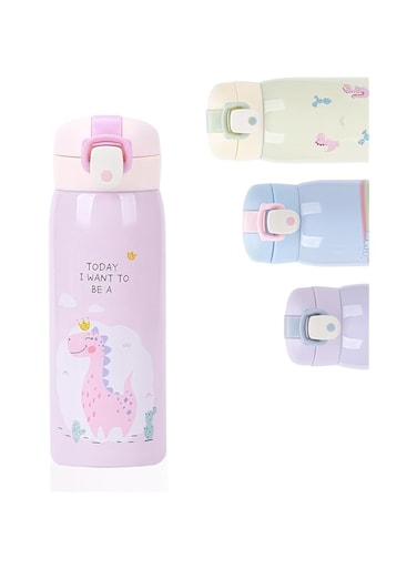 350ml Kids Water Bottles, Kids Stainless Steel Water Bottle BPA-Free, Leak Proof Insulated Water Bottles for Boys and Girls, Reusable Metal Water Bottles-Keep 12 Hours Hot &amp; 24 Hours Cold Pink