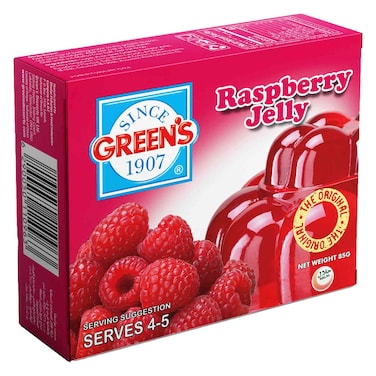 Greens Raspberry Jelly 80g