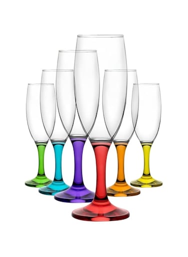 LAV-CORAL MISKET GOBLET 190cc 6PC ST