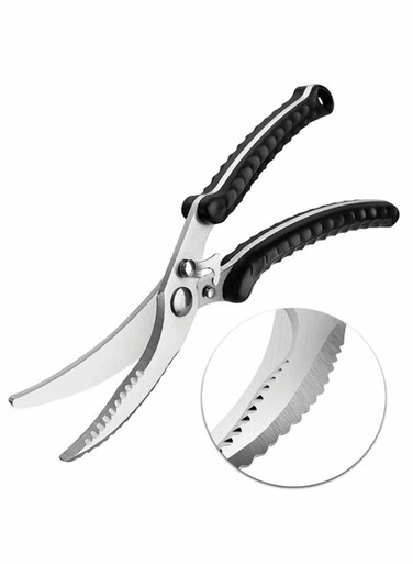 Stainless Steel Kitchen Scissors for Meat, Vegetables, Herbs, and More - Versatile Shears for Cooking and BBQ