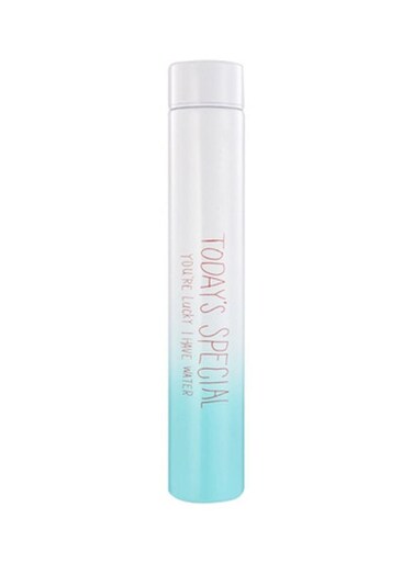 Vacuum Water Bottle White/Blue 25x5.3cm