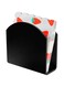 ChengFu Napkin Holder Acrylic Napkin Holders for Tables, Clear Paper Napkin Holder Stand Tabletop Freestanding Tissue Box Dispenser for Dinner Kitchen Restaurant Home Decor Bar Accessories (black)