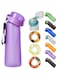 Alpha Fit Flavored Water Bottle, Air Water Bottle with Flavor Pods, Flavor Water Bottle, Air Water Bottle, for Kids, 25oz, 750ml (New Purple - 1 bottle (25 oz/750 ml) + 3 pods in random flavors)