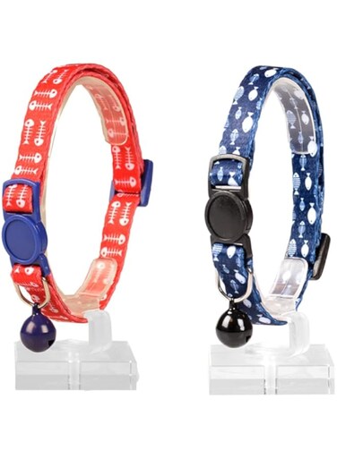 duvoplus Duvo Cat Collar Fish Bones 3 Nylon Mixed Colors 20-30cm / 10mm