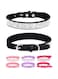SOLMOONY Bling Dog Collar for Small Medium Large Dogs, Rhinestone Dog Collars for Girl and boy Dog, Diamond Puppy Collars, Adjustable Leather Suede SOFE Cat Collar (M(13"-15.4"/33CM-39CM), Black1)