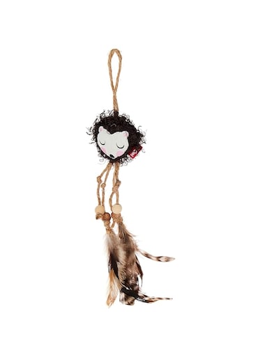 Gigwi Toy Lion Catch &amp; Scratch Eco line with Slivervine Leaves and Natural Feather (7532)