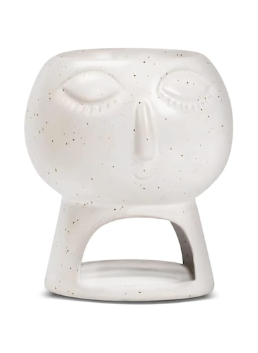 IRCHA Abstract Art Essential Oil Burner for Scented, Ceramic Splash-ink Wax Melt Warmer for Scented Wax, Aromatherapy Diffuser, Tealight Wax Warmer Home Decoration Office Yoga Spa Gift (Style B)