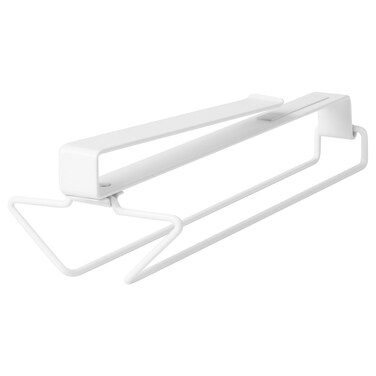 Clip-on Multi-Purpose Rack (Stemmed Glass Holder), Powder-Coated Steel, White