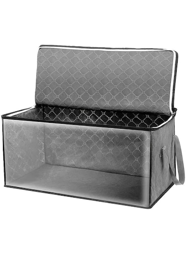 NEX.AI Large Capacity Storage Bag With Handles, Portable Clothes Storage Bag With Window For Clothes, Quilts, Household Wardrobe Organizer.