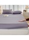 Waterproof Fitted Bedding Topper Set King Size 180x200 cm, Dark Grey Includes 2 Pillowcases